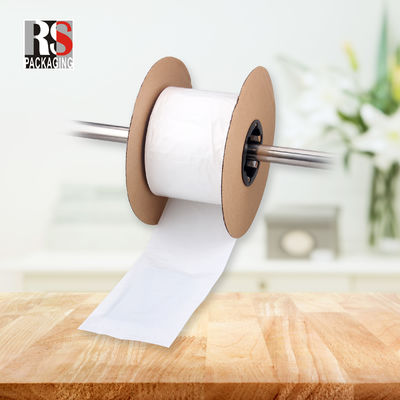 Εκτύπωση με βαφή LDPE Πολυδιατρημένες σακούλες σε κυλίνδριο ανεμιστήρα διπλωμένη προ-ανοικτή σακούλα αυτοκινήτου