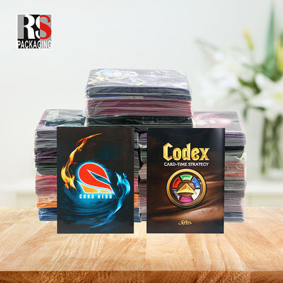 Ολογράφη Yugioh MTG Εμπορική κάρτα μανίκια επίπεδη τσέπη τσάντα προσαρμοσμένο λογότυπο