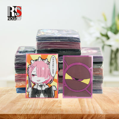 Ολογράφη Yugioh MTG Εμπορική κάρτα μανίκια επίπεδη τσέπη τσάντα προσαρμοσμένο λογότυπο