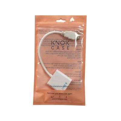 Προσαρμοσμένο πάχος OEM πλαστικό Ziplock κρεμαστή τσάντα για αδιάβροχη θήκη κινητού τηλεφώνου