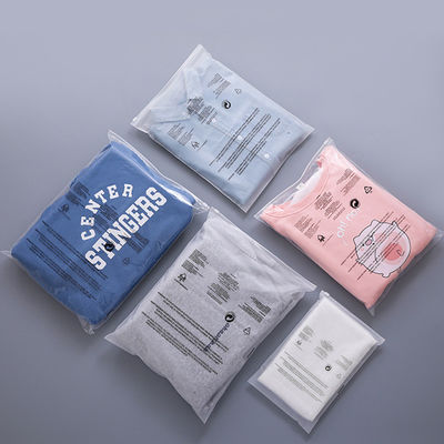 CPE / PE / PPE Τυπωμένες Poly Bags υγρασία Mylar Frosted Zip Lock Bags για ρούχα