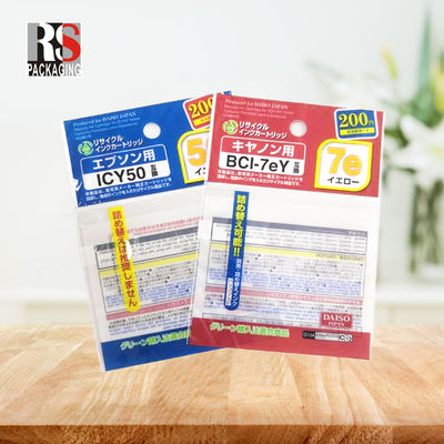 Βιοδιασπώμενες OPP BOPP Poly Bag Διαφανείς σακούλες επικεφαλής από κυτταρίνη