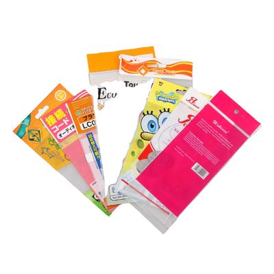 Αυτοκόλλητη σφραγίδα Bopp Poly Bag για κοσμήματα σκουλαρίκια Συσκευή Προσαρμοσμένη έκδοση