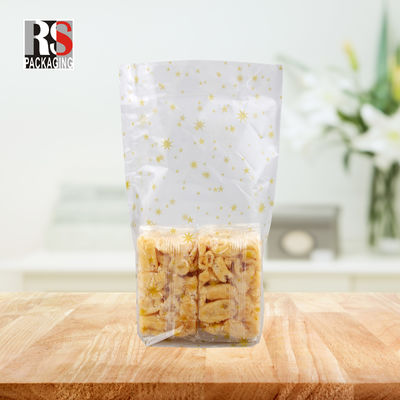 12x8x25cm πλαστική τετραγωνική κάτω τσάντα τροφίμων για ποπκόρν σε καθαρά ή προσαρμοσμένα χρώματα