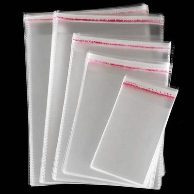 Εύκολη OPP Poly Bag Διαφανής Opp πλαστική σακούλα με αυτοκόλλητη ταινία