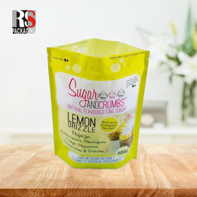 Πλαστικό Custom Printed ZipLock Stand Up Pouch Bags για την σκόνη τούρτα Matcha Tea Powder