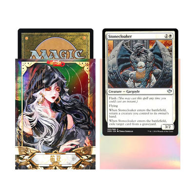 Προσαρμοσμένη Ολογραφική Τέχνη Tcg Κάρτες Εμπόδια Προστατευτικά Εμπόδια για Κάρτες