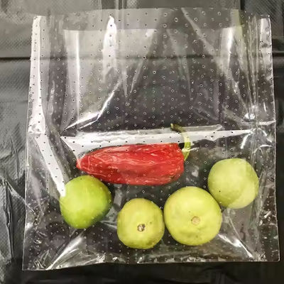 Μικροδιατρημένο σακούλι πολυαιθυλενίου HDPE διαφανές για λαχανικά και φρούτα