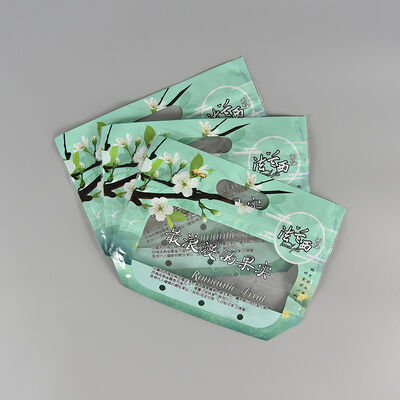 Προσαρμοσμένες τυπωμένες επανασφραγιζόμενες διαφανείς πλαστικές σακούλες λαχανικών, ποιότητας τροφίμων, με φερμουάρ, για συσκευασία φρέσκων φρούτων