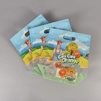 Προσαρμοσμένες τυπωμένες επανασφραγιζόμενες διαφανείς πλαστικές σακούλες λαχανικών, ποιότητας τροφίμων, με φερμουάρ, για συσκευασία φρέσκων φρούτων