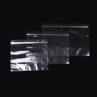 Προσαρμοσμένο Σχεδιασμός Πλαστικό Τροφίμων Αντιθαμβωτικό Σακουλάκι Διαφανές Συσκευασίας Φρέσκων Λαχανικών Φρούτων με Χειρολαβή Φερμουάρ