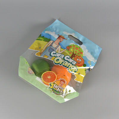 Προσαρμοσμένο Σχεδιασμός Πλαστικό Τροφίμων Αντιθαμβωτικό Σακουλάκι Διαφανές Συσκευασίας Φρέσκων Λαχανικών Φρούτων με Χειρολαβή Φερμουάρ