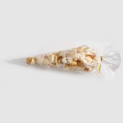 Τσέλο Cellophane Candy Cone Sac Ειδικό σχήμα Popcorn Bag Τρίγωνο Πλαστικό Διαυγές Τάκος Πάρτι
