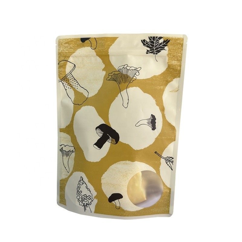 Τροφικές συσκευασίες Zip Lock Laminated Poly Bag Frosted Plastic Re-sealable Stand Up Pouch Bag