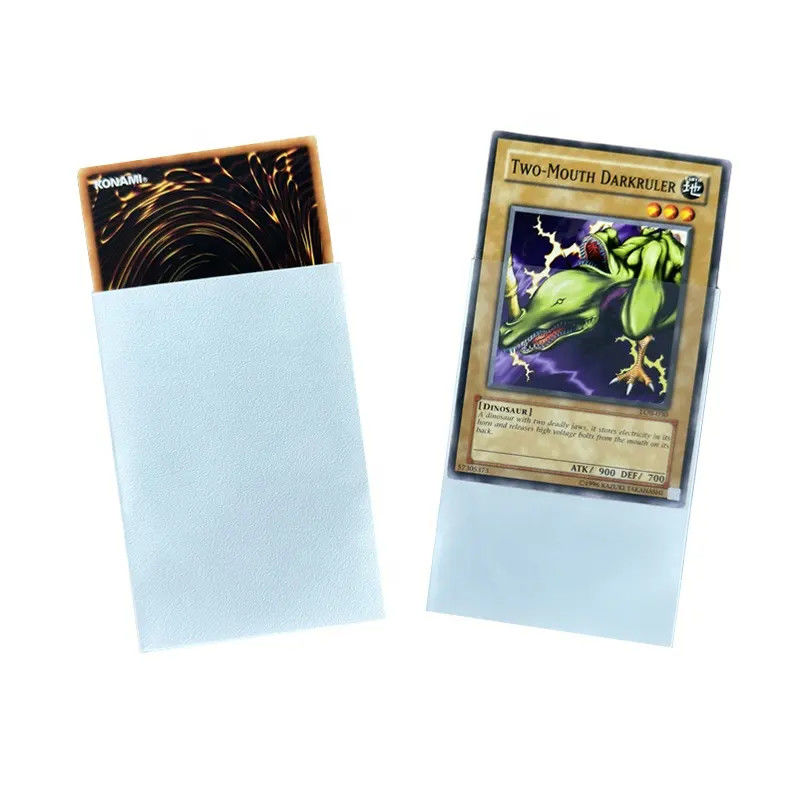 Καθαρό λευκό Premium TCG Κάρτες μανίκες Δράκος ασπίδα Υποστήριξη μανίκες για κάρτες κατάστρωμα Προστατευτής